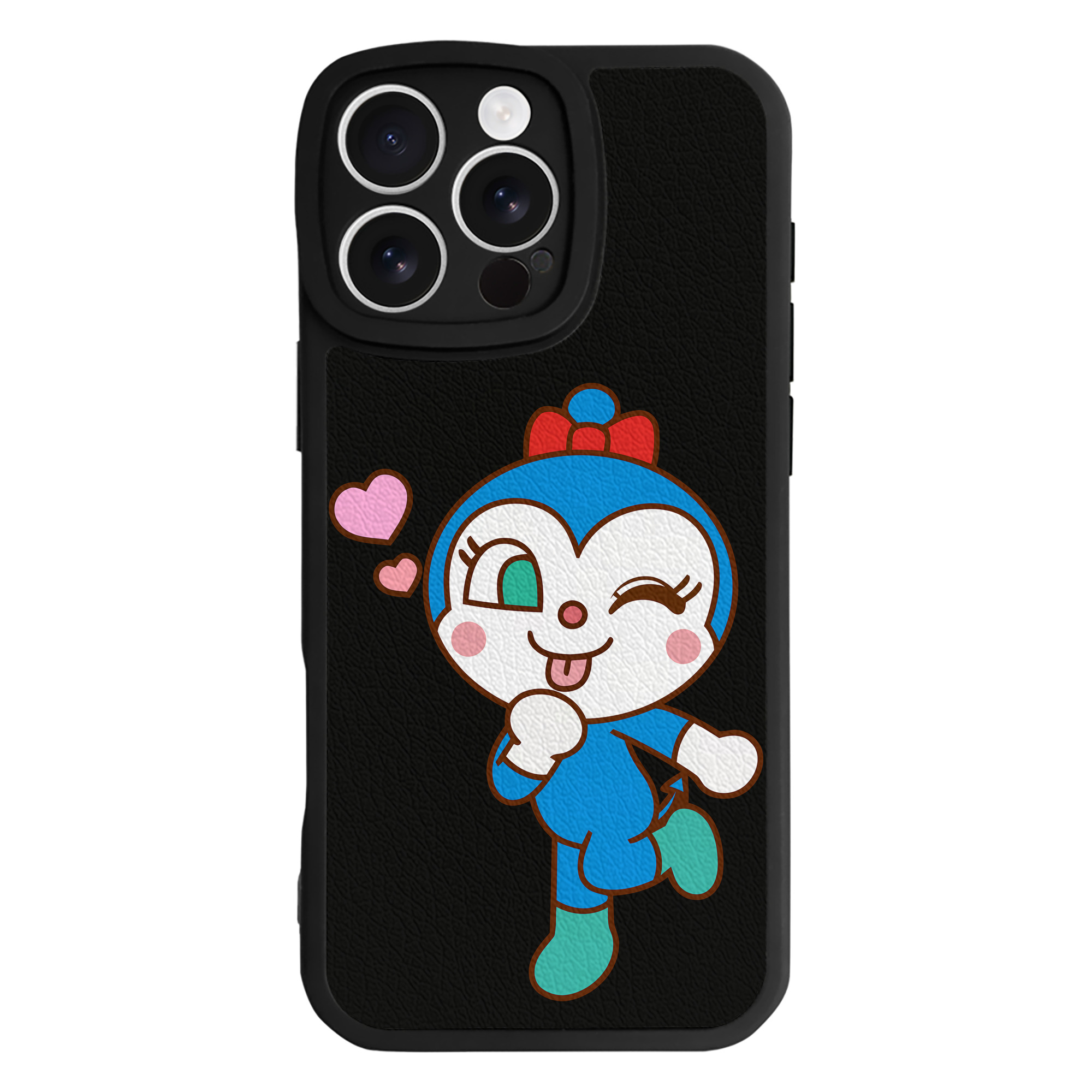 （画像用） アンパンマン Anpanman 【iPhone 16シリーズ対応】シリコンスマホケース（レザー調） 材質：シリコン